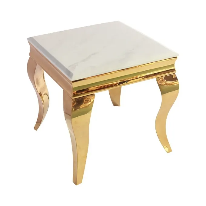 Scratch Resistance Gold Side Table Home Furniture For Living Room 0