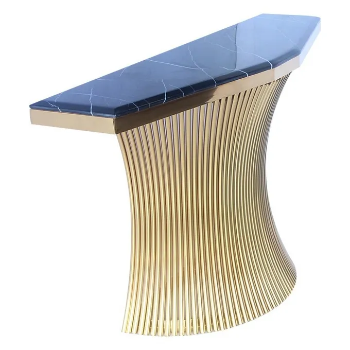 Unique Style Modern Stylish Console Tables Irregular Shape For Hotel / Living Room 2