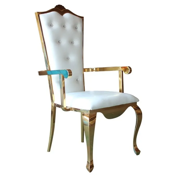 Elegant Strong Wedding Banquet Chair Gold Frame For Reception And Event 2