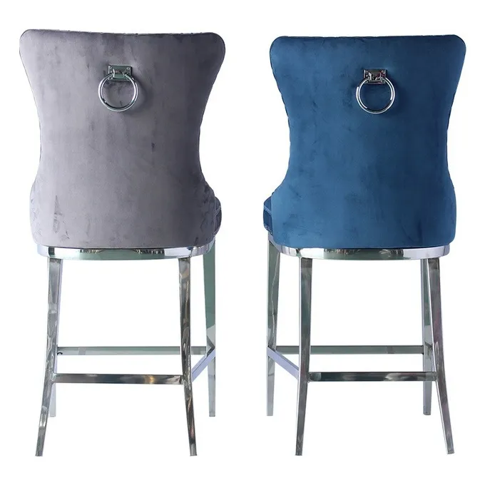 Luxury Bar Chairs With Decorative Pull Ring Bar Hotel Furniture 1