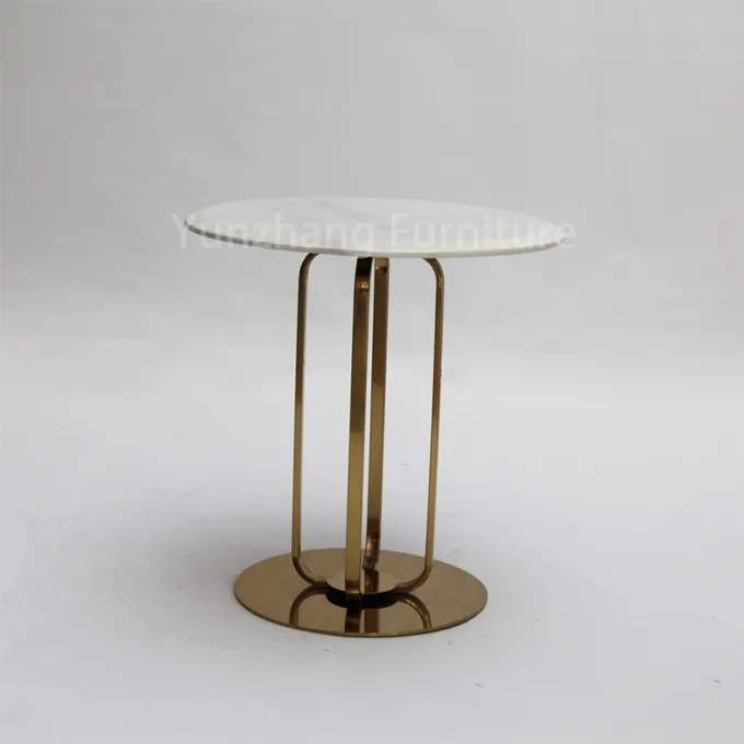 Simple Design Side Table Sofa Table SS201 Marble Living Room Furniture 3