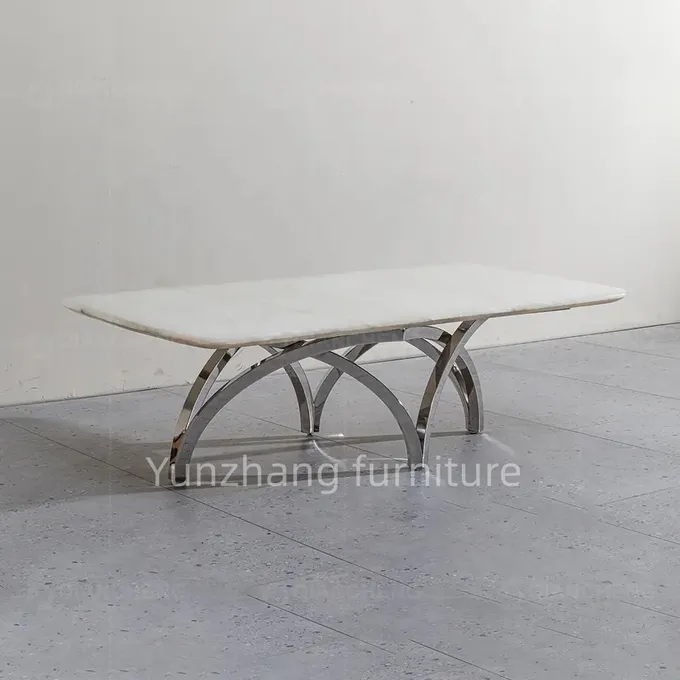 Elegant Stylish Gold Center Table For Living Room Simple Structure 3