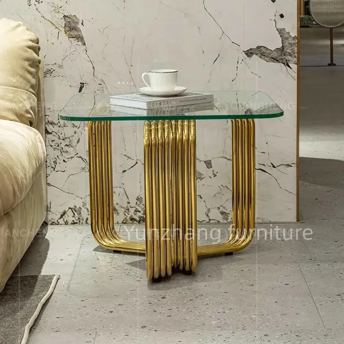 Luxury Square Coffee Table Modern Home Furniture Designed For Living Room 2