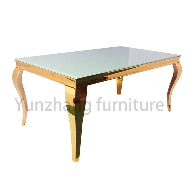 Simple Style SS 201 Marble Stone Dining Table Restaurant Hotel Furniture 4