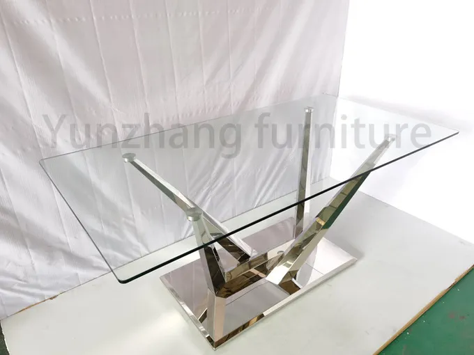 Modern stainless steel metal coffee table luxury marble coffee tea table 1