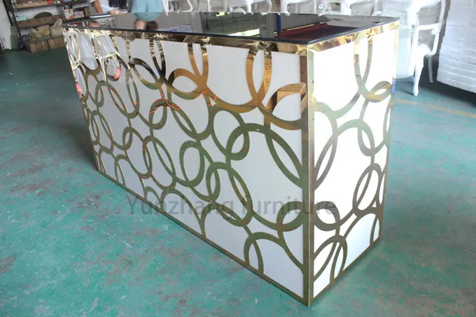 Custom Luxury Bar Height Console Table For Hotel And Banquet OEM 2