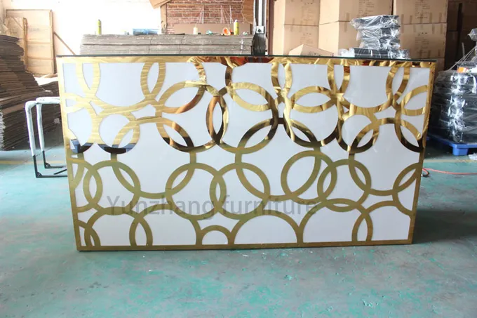 Custom Luxury Bar Height Console Table For Hotel And Banquet OEM 3