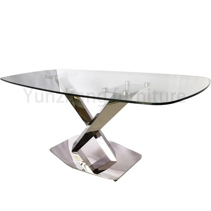 Glass Top Dining Large Table Chair Sets 36 Inches Length 0