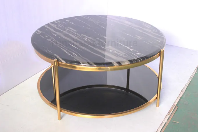 Luxury minimalist center coffee table living room furniture modern style 2