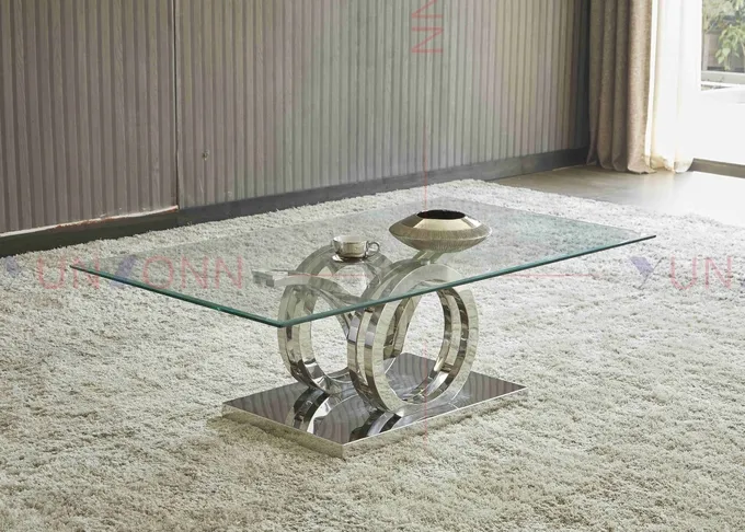 Golden Metal Side Tea Table Coffee Table D60xH50cm 201 Stainless steel 1