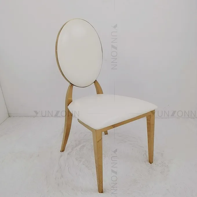 Gold Stainless Steel Wedding Chairs Royal Wedding Chair Rentals W49xD53xH94cm 1