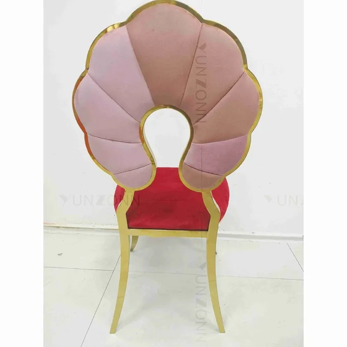 Hot-Sale New Fashion Colorful Chair with Could back design Stackable For Banquet 3