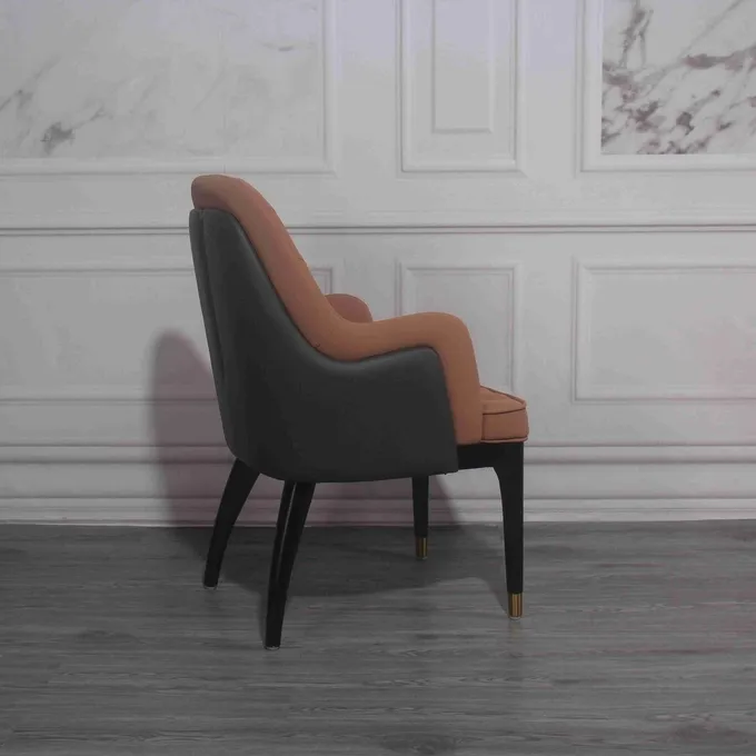 Thick Soft Velvet Fabric Dining Chair SUS201 With Elastic Sponge 1