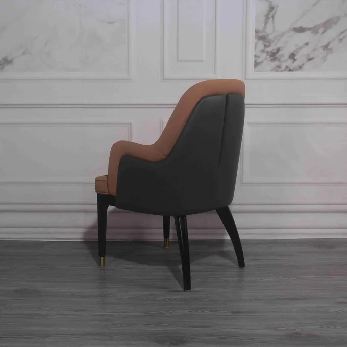 Thick Soft Velvet Fabric Dining Chair SUS201 With Elastic Sponge 4