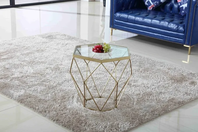 Stainless Steel Modern Glass Coffee Tables Stylish Tea Table Living Packing Pearl Room 2