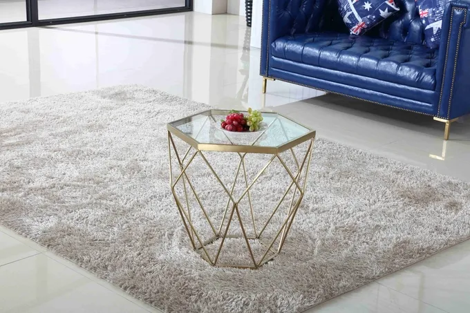 Stainless Steel Modern Glass Coffee Tables Stylish Tea Table Living Packing Pearl Room 0