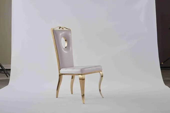 Coloured Velvet Dining Chairs Wedding Banquet Chair Hollow Design For Home 4