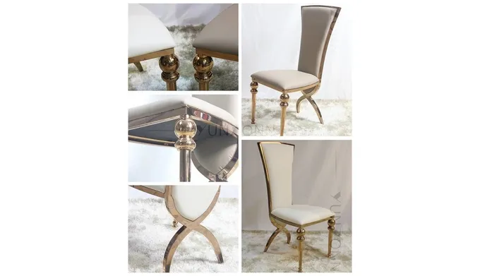 Big Luxury Wedding Chairs For Bride And Groom Chair Cross Back Legs 3