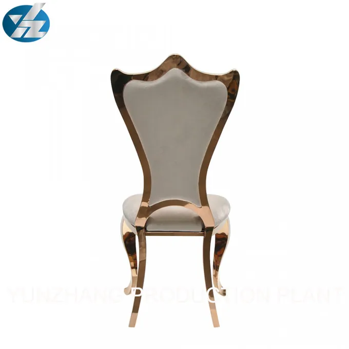 Wedding Crown Royal Chair Event Bride And Groom Chairs OEM Synthetic Leather 3