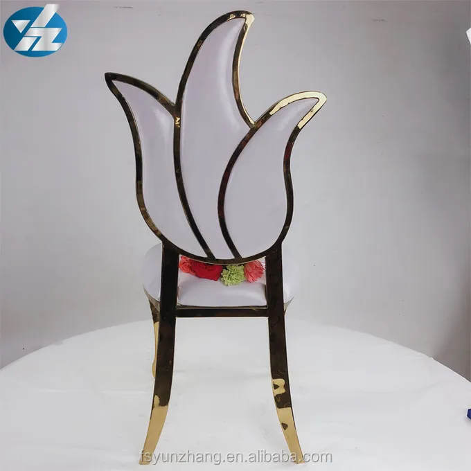 Flower Design High Back Wedding Chair Royal Furniture Chair 49X56X107cm 1