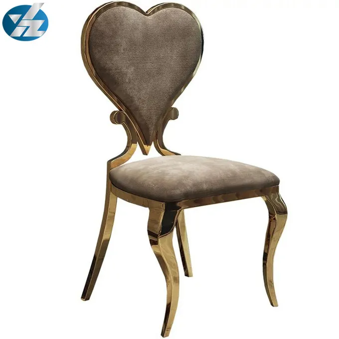 Event Heart Shaped Dining Chairs Wedding Banquet Chair Hotel Royal 50X59X102 0