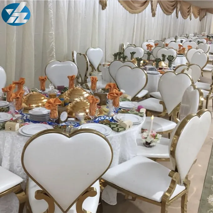 Event Heart Shaped Dining Chairs Wedding Banquet Chair Hotel Royal 50X59X102 1