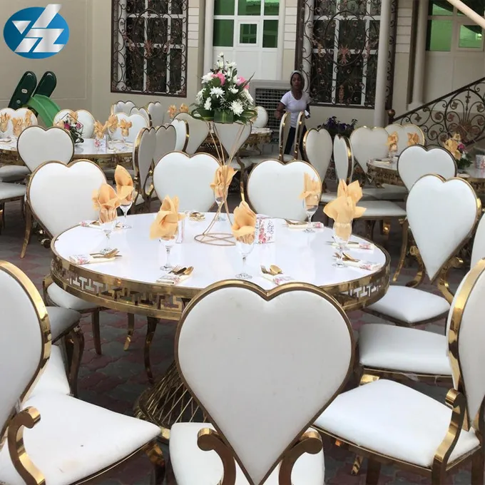 Event Heart Shaped Dining Chairs Wedding Banquet Chair Hotel Royal 50X59X102 2