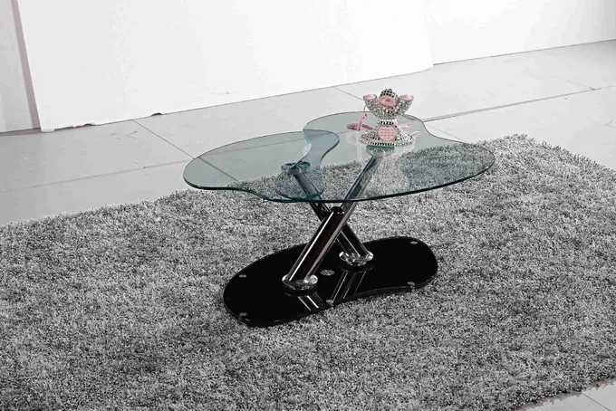 Oval Top Rotated Folded Side Table For Living Room Decorate OEM 1