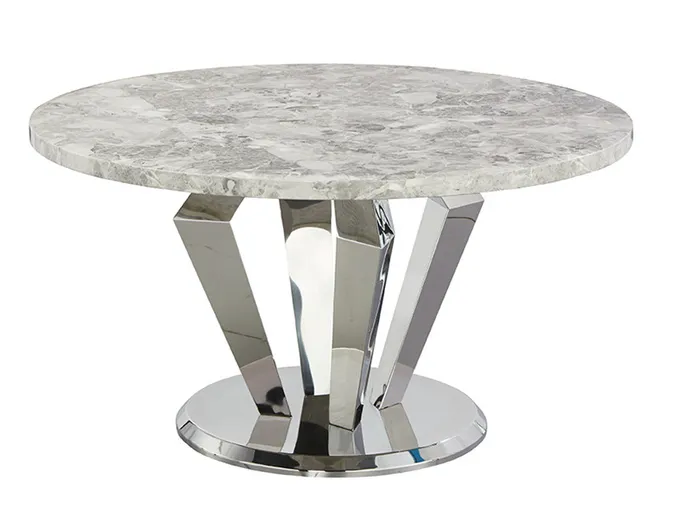 Marble Top Luxury Modern Dining Tables Stainless Steel Dinner Table 1